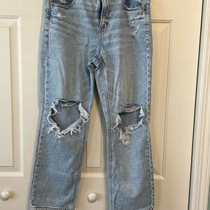 American Eagle Distressed Light Blue Jeans